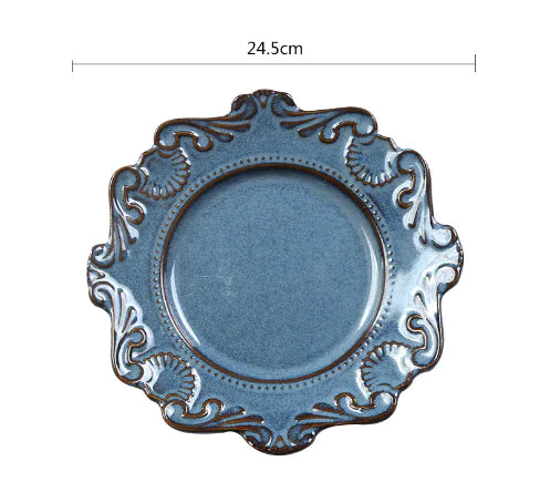 Creative Baroque European Tableware Set (Dinner Plates & Bowls)