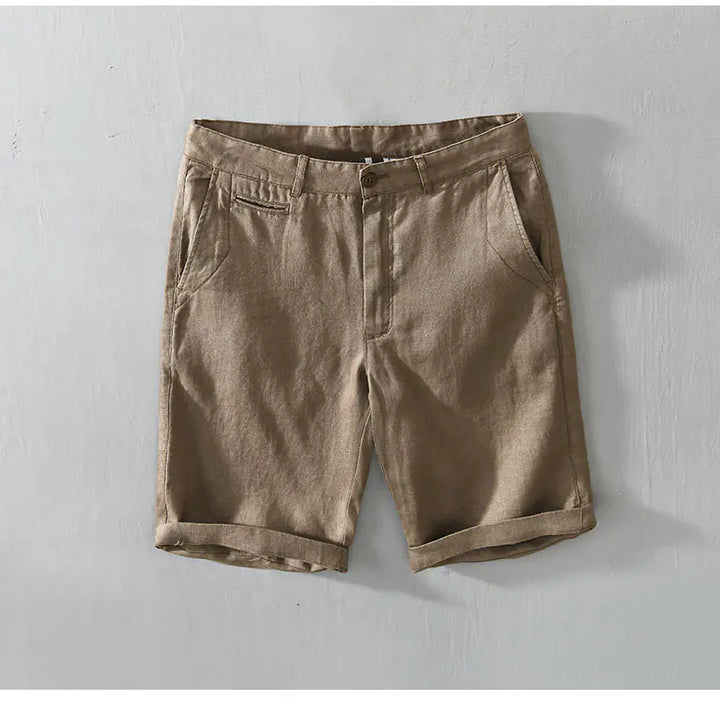 Men's Loose Casual Linen Beach Shorts (Five-Point)