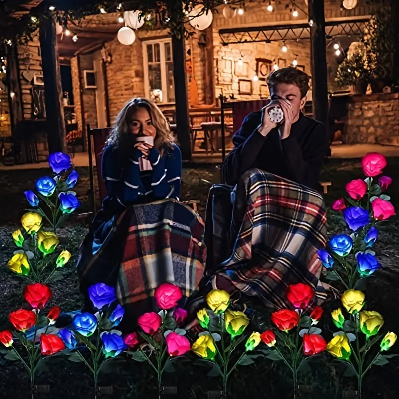 Color-Changing Solar Garden Roses