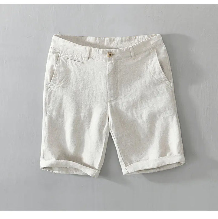 Men's Loose Casual Linen Beach Shorts (Five-Point)
