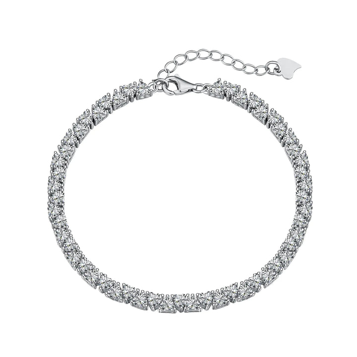 S925 Sterling Silver Hip Hop Zircon Bracelet
