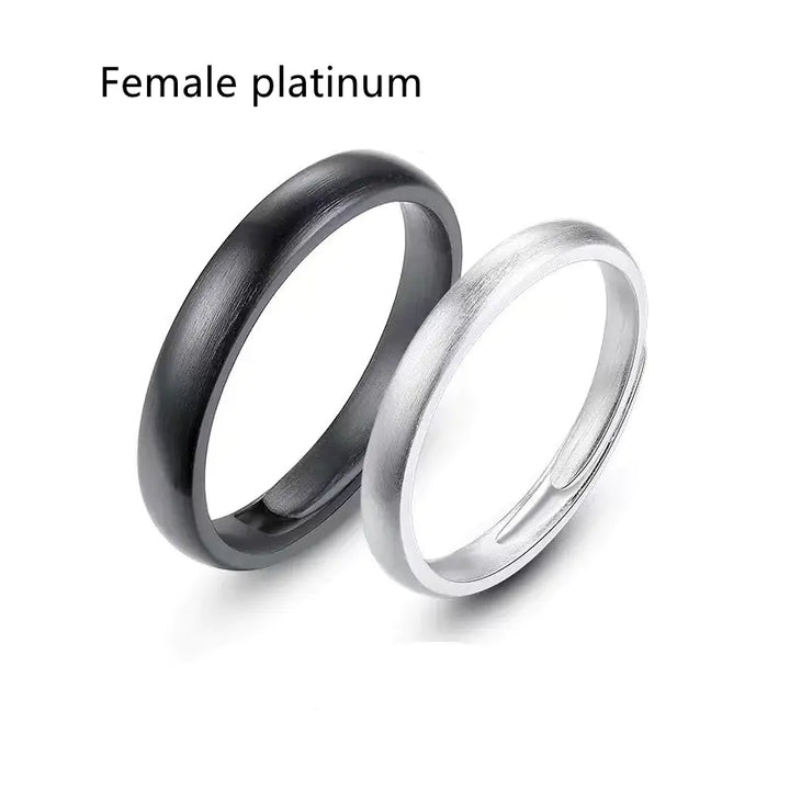 Intertwined Love Couple Silver Live Mouth Ring