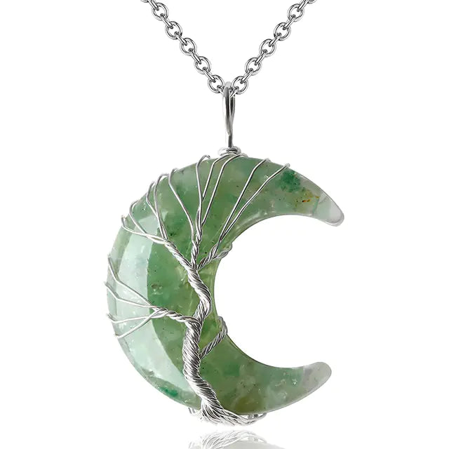 Tree of Life Moon Pendant