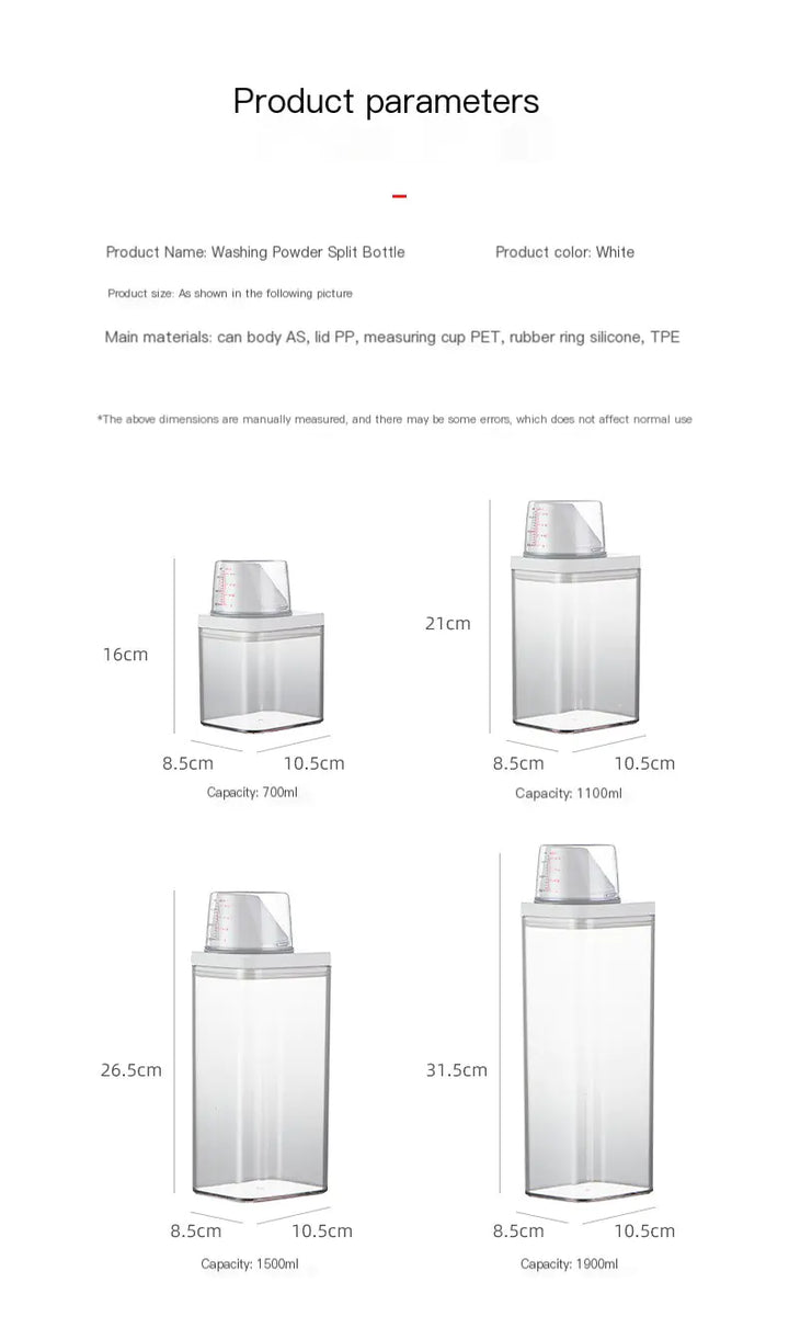 Transparent Detergent Container
