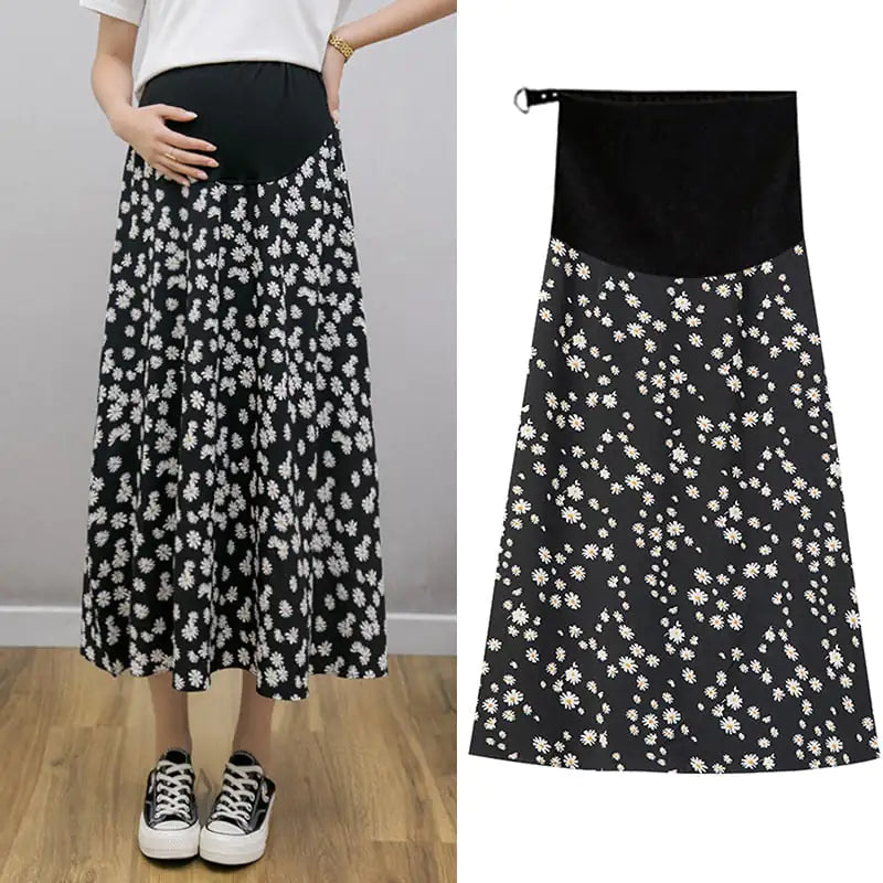 New Fashion Small Daisy Chiffon A-Line Skirt