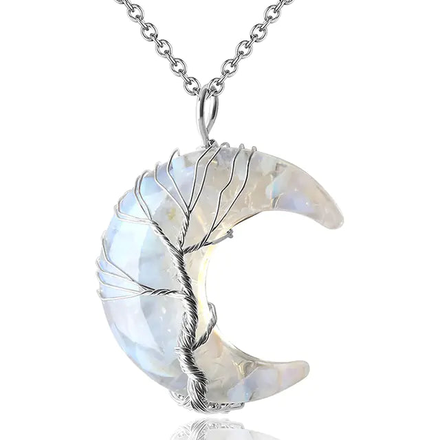 Tree of Life Moon Pendant