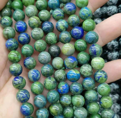 Natural Tiger Stone Powder with Amethyst and Lapis