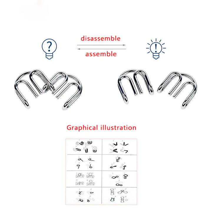 Intellectual Nine Ring Puzzle