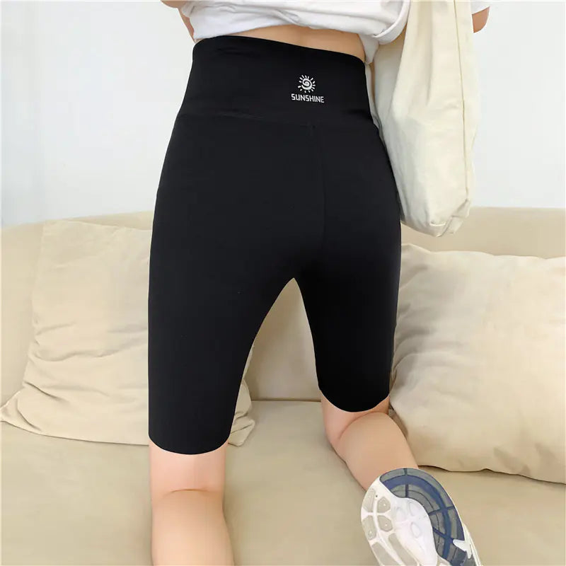 Solid Color Fashion Yoga Hip Shorts