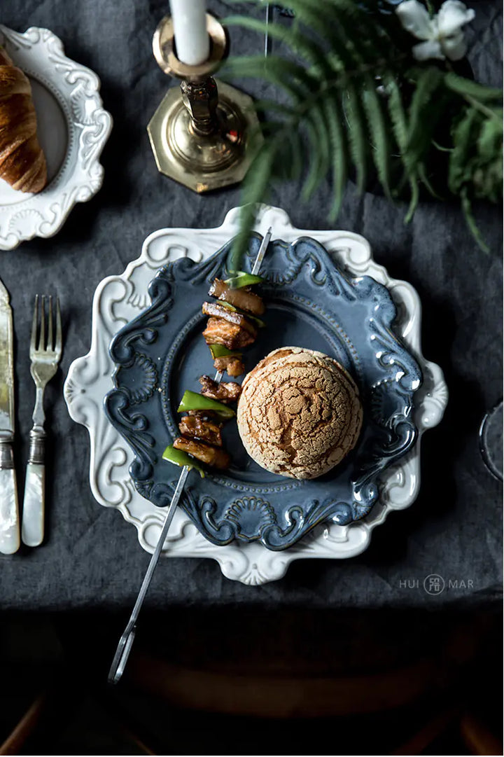 Creative Baroque European Tableware Set (Dinner Plates & Bowls)