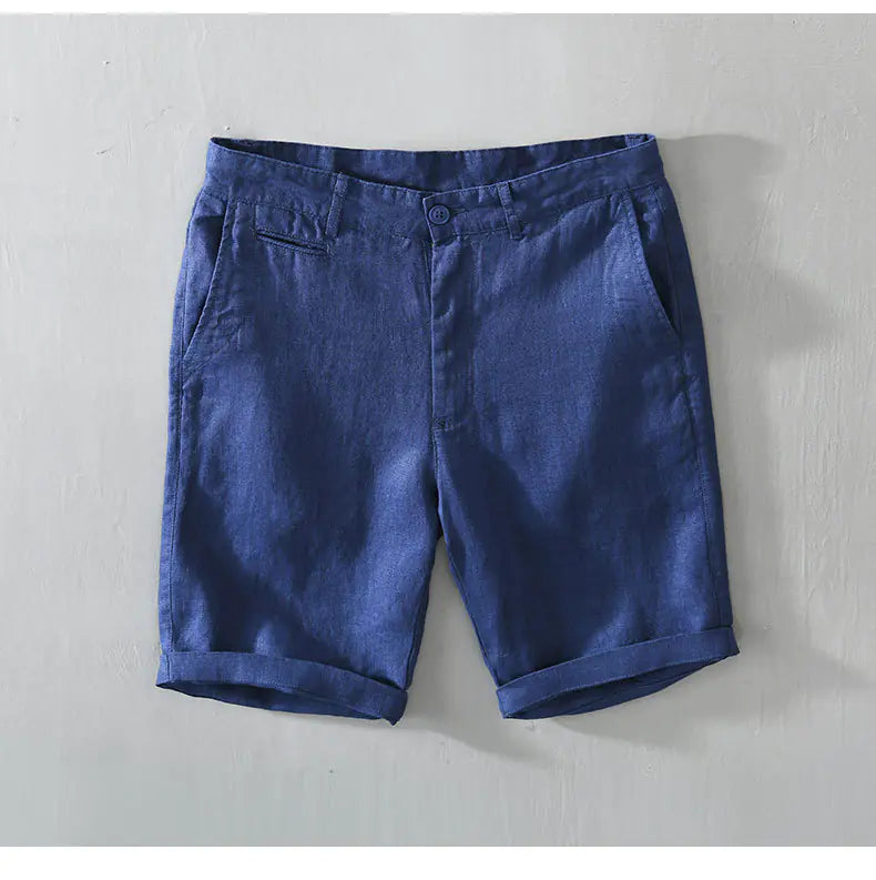 Men's Loose Casual Linen Beach Shorts (Five-Point)
