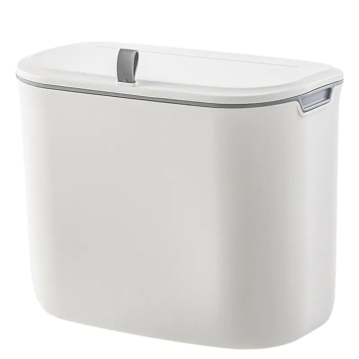 Nordic Style Wall-Mounted Kitchen Trash Bin with Lid
