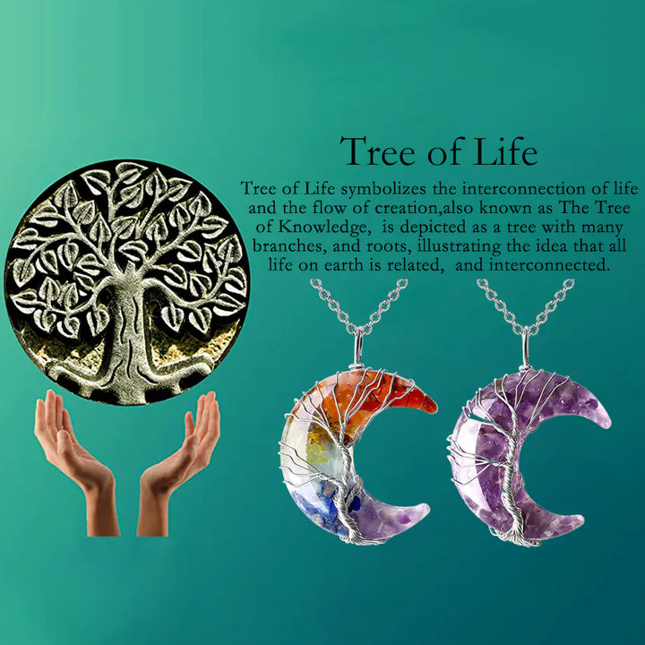 Tree of Life Moon Pendant