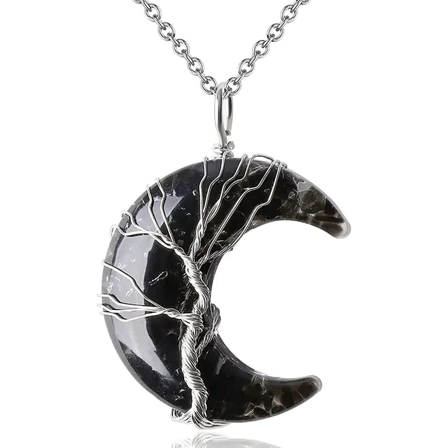 Tree of Life Moon Pendant