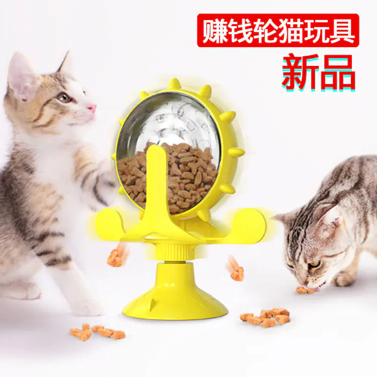 Rotating Cat Windmill Toy