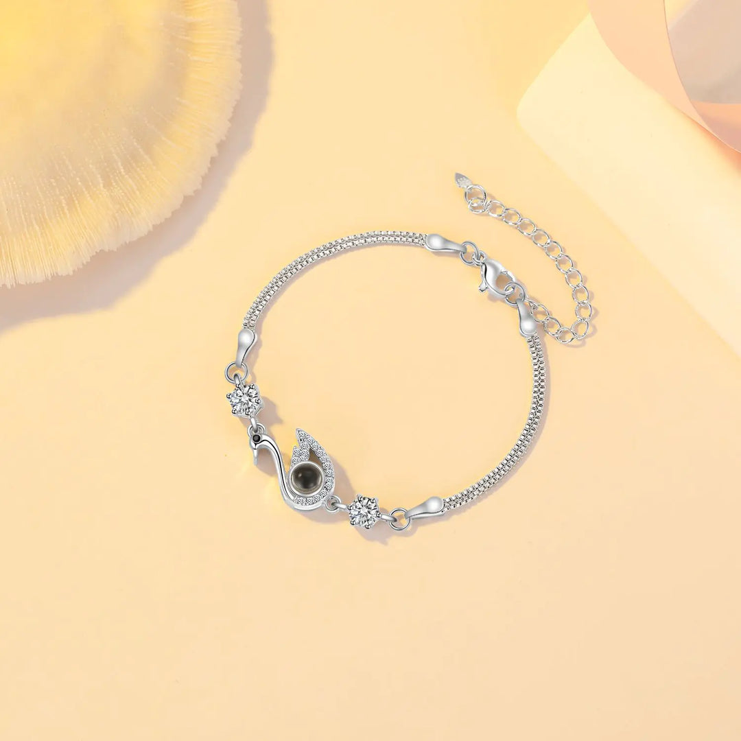 Black Swan Bracelet with Zircon for Fashion Statement