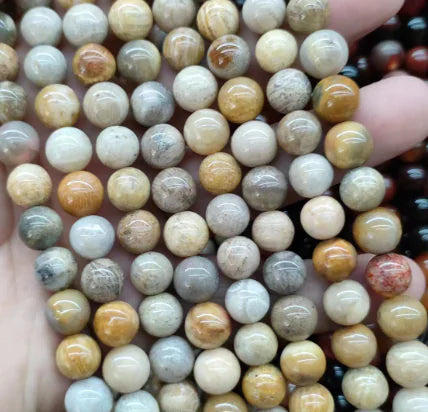 Natural Tiger Stone Powder with Amethyst and Lapis