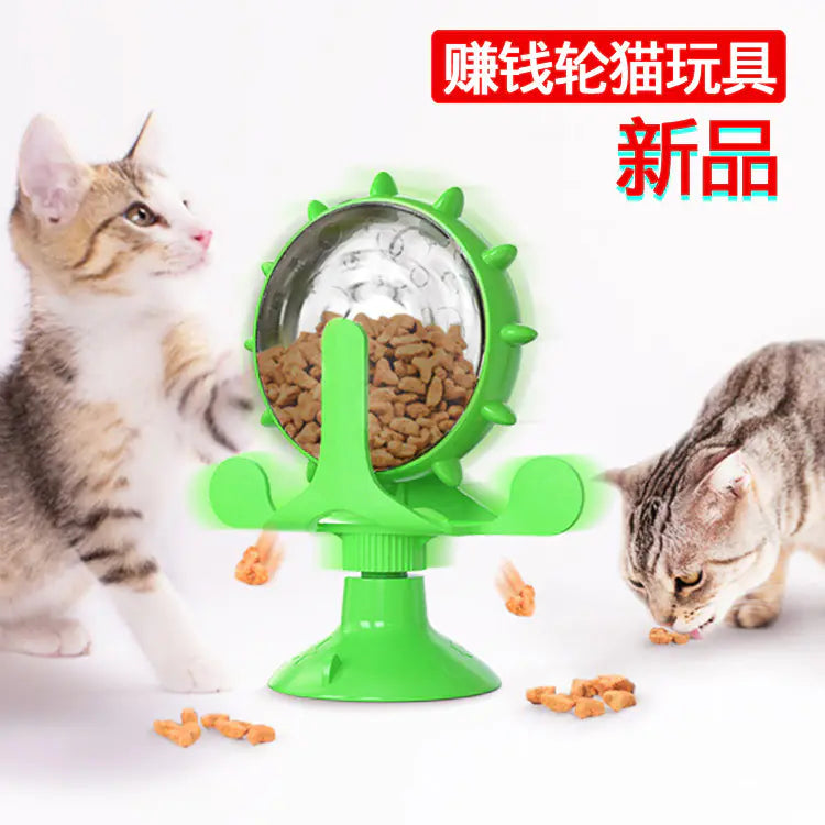 Rotating Cat Windmill Toy