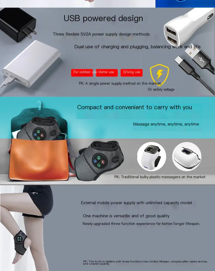 Heated Vibration Ankle Massager