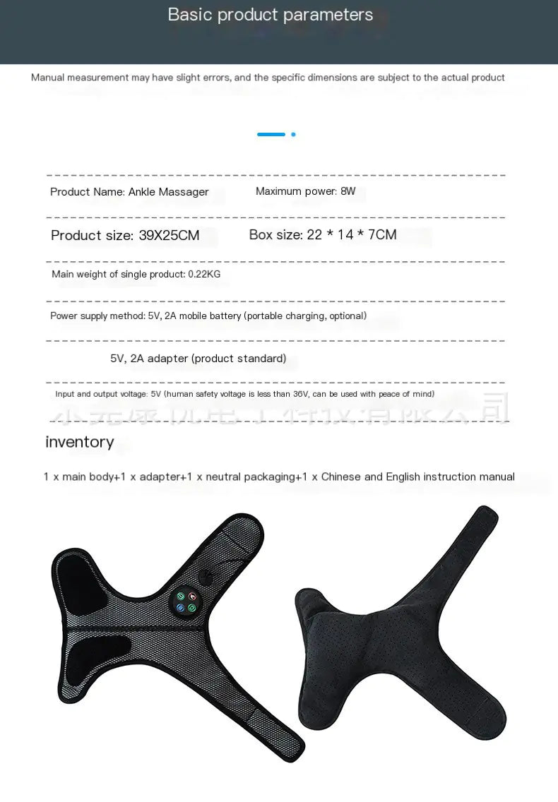 Heated Vibration Ankle Massager