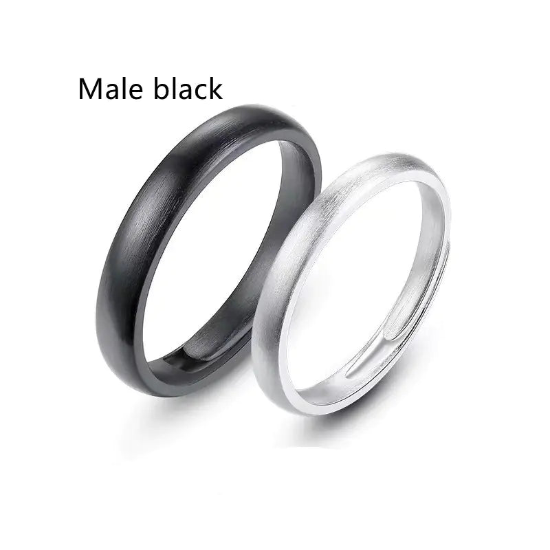 Intertwined Love Couple Silver Live Mouth Ring