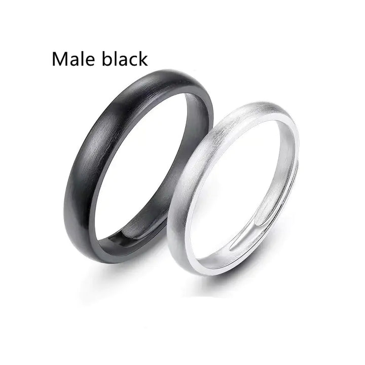 Intertwined Love Couple Silver Live Mouth Ring
