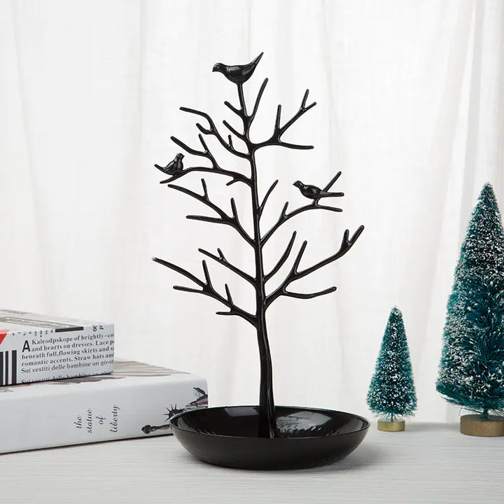 Creative Metal Jewelry Display Stand with Bird Design