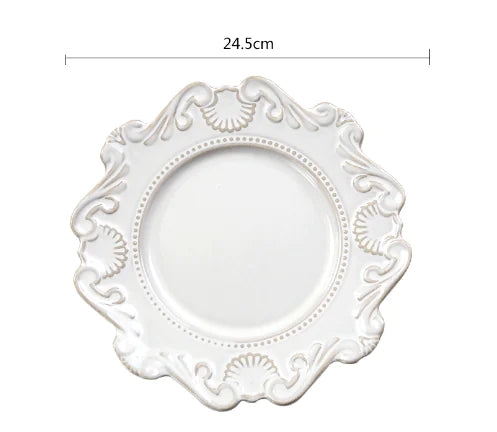 Creative Baroque European Tableware Set (Dinner Plates & Bowls)