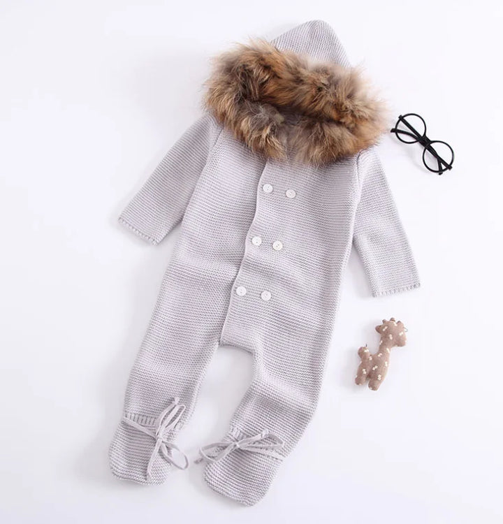 Baby Clothes, Knit Sweater and Romper for Infants