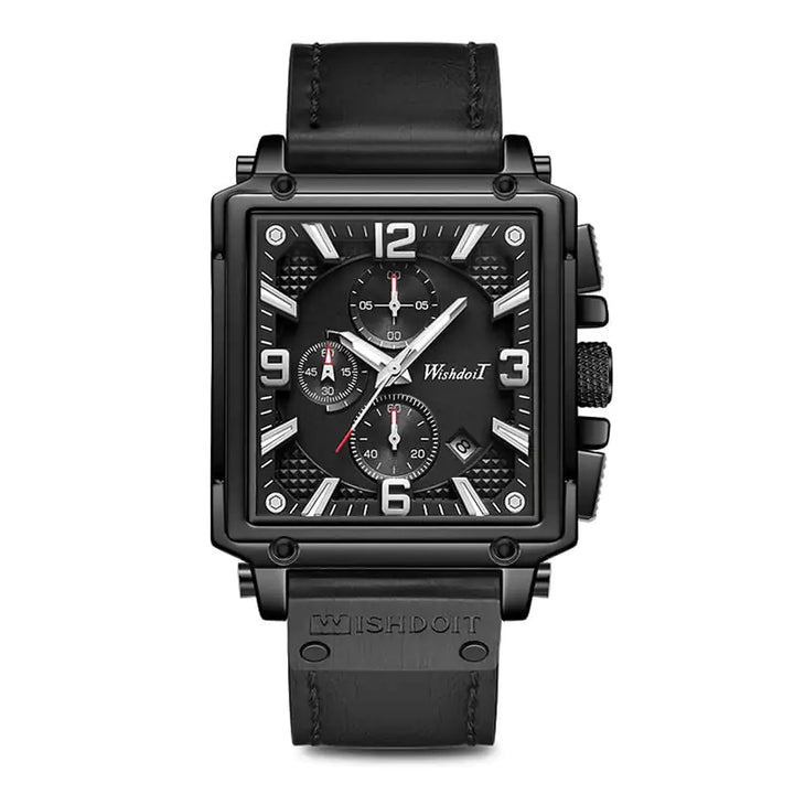 Automatic Square Waterproof Quartz Watch for Men
